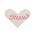 Modische neue Edelstahl Emaille Pink Blessed Herz Speicher Anhänger Platten Schmuck